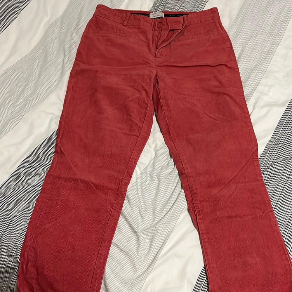 Anthropologie. Red corduroy jeans